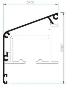 Coperchio binario persiana scorr. filo muro
