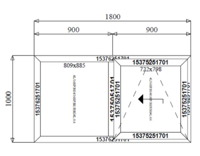 Finestra scorrevole traslante in PVC bianca, sistema Rehau Synego MD